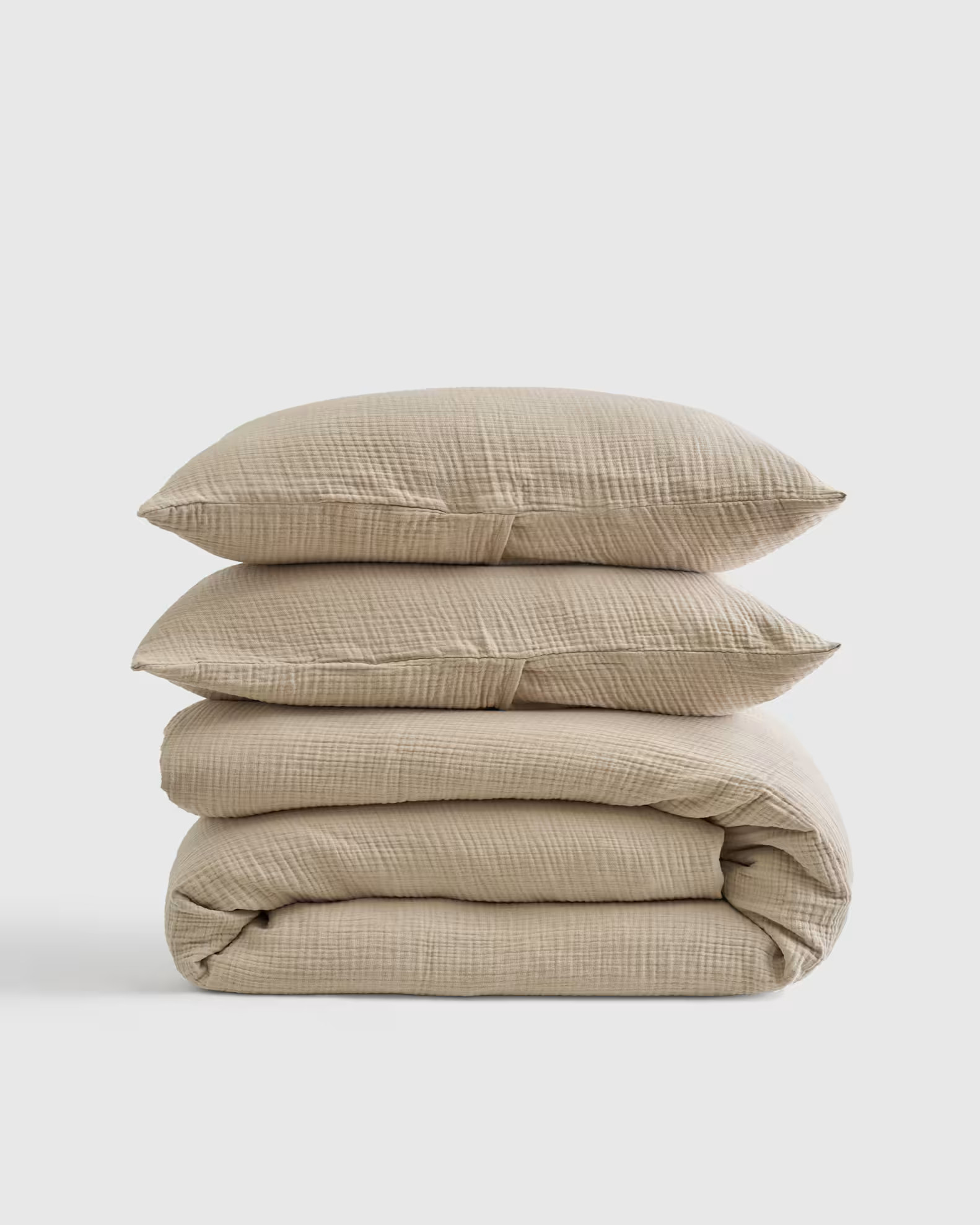 Organic Airy Gauze Duvet Cover Set | Quince in Dune | Quince