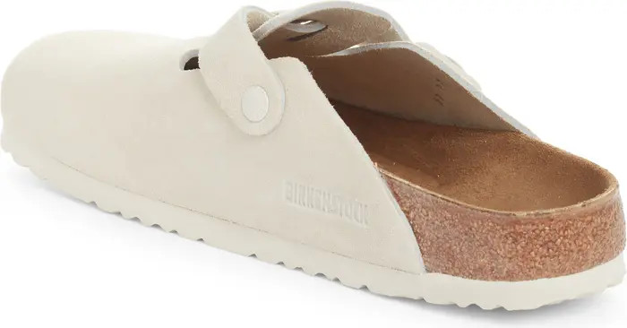 Birkenstock Boston Soft Footbed Clog in Night Suede at Nordstrom, Size 6-6.5Us | Nordstrom