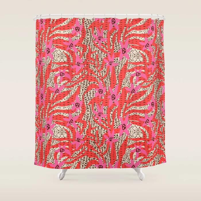 BAZAAR FETE WILD Shower Curtain | Society6