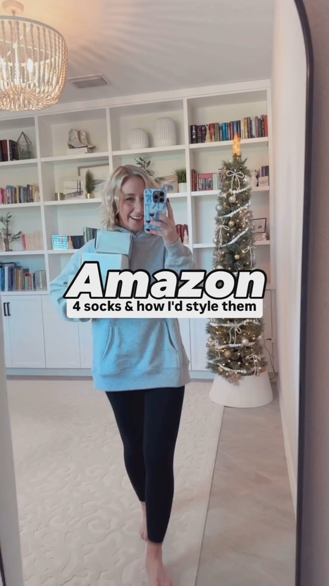 Amazon; 4 socks & how I'd style them - * Oversized Fleece Hoodie - size small. 5+ colors. * Black leggings - size small. * Sneakers - tts. 1. Ruffle Crew Socks - pack of 6. 8 colors, 2 sizes. * Cable Knit sweater - size small. * Chelsea boots - tts. 2. Slouchy Crew Socks - pack of 6. 7 colors, 2 sizes. * Wool trench coat - size small. 3. Scrunch Crew Socks - pack of 3. 10 colors, 2 sizes. * Cable Knit sweater dress - size small. * Fleece lined tights - size S/M. 4. Slouch Calf Tube Socks - pack of 3. 7 colors, 2 sizes.

#LTKOver40#LTKSeasonal#LTKFindsUnder50 

 