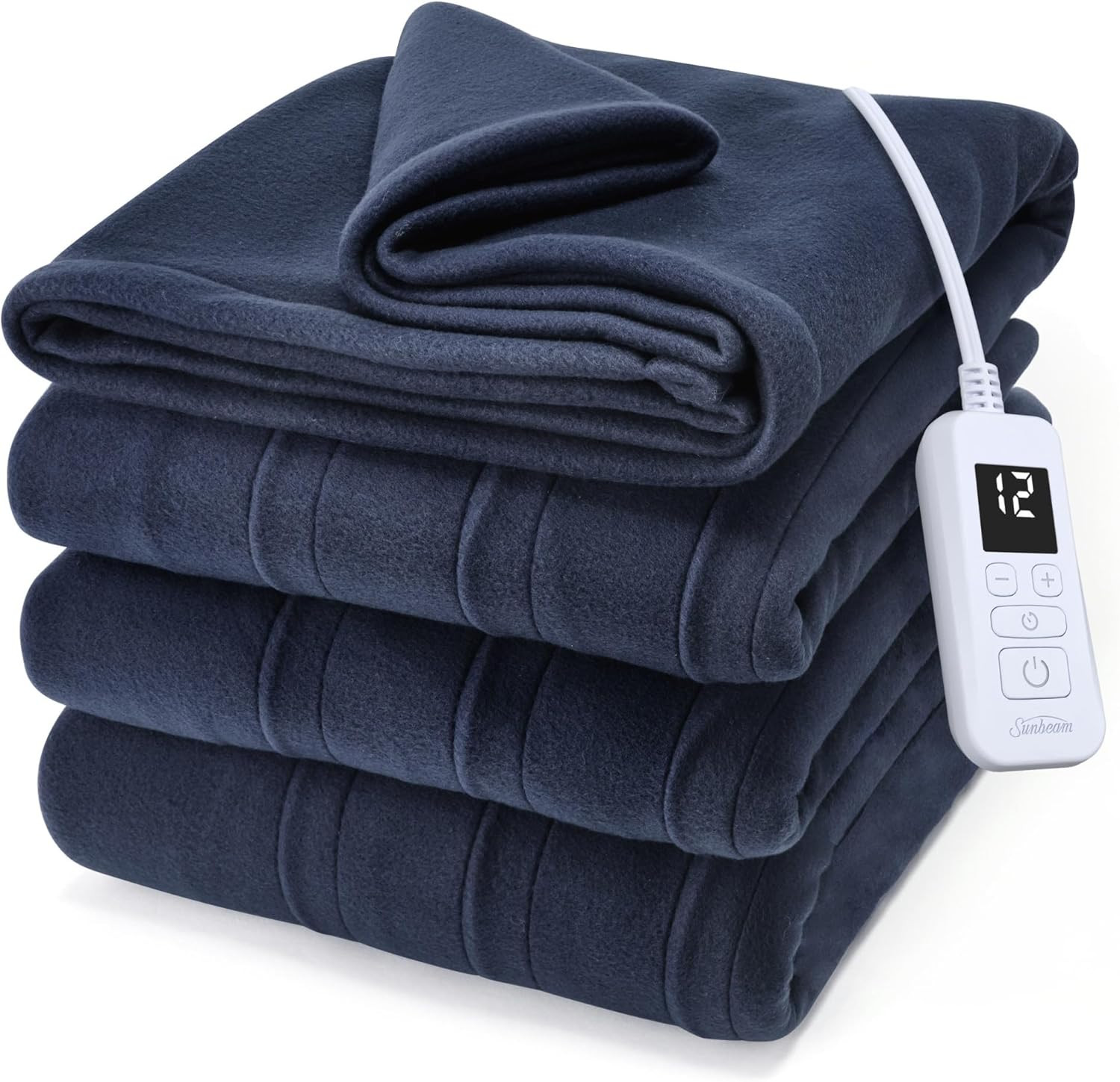 Sunbeam Royal Ultra Fleece Heated Electric Blanket Full Size, 84" x 72", 12 Heat Settings, 12-Hou... | Amazon (US)