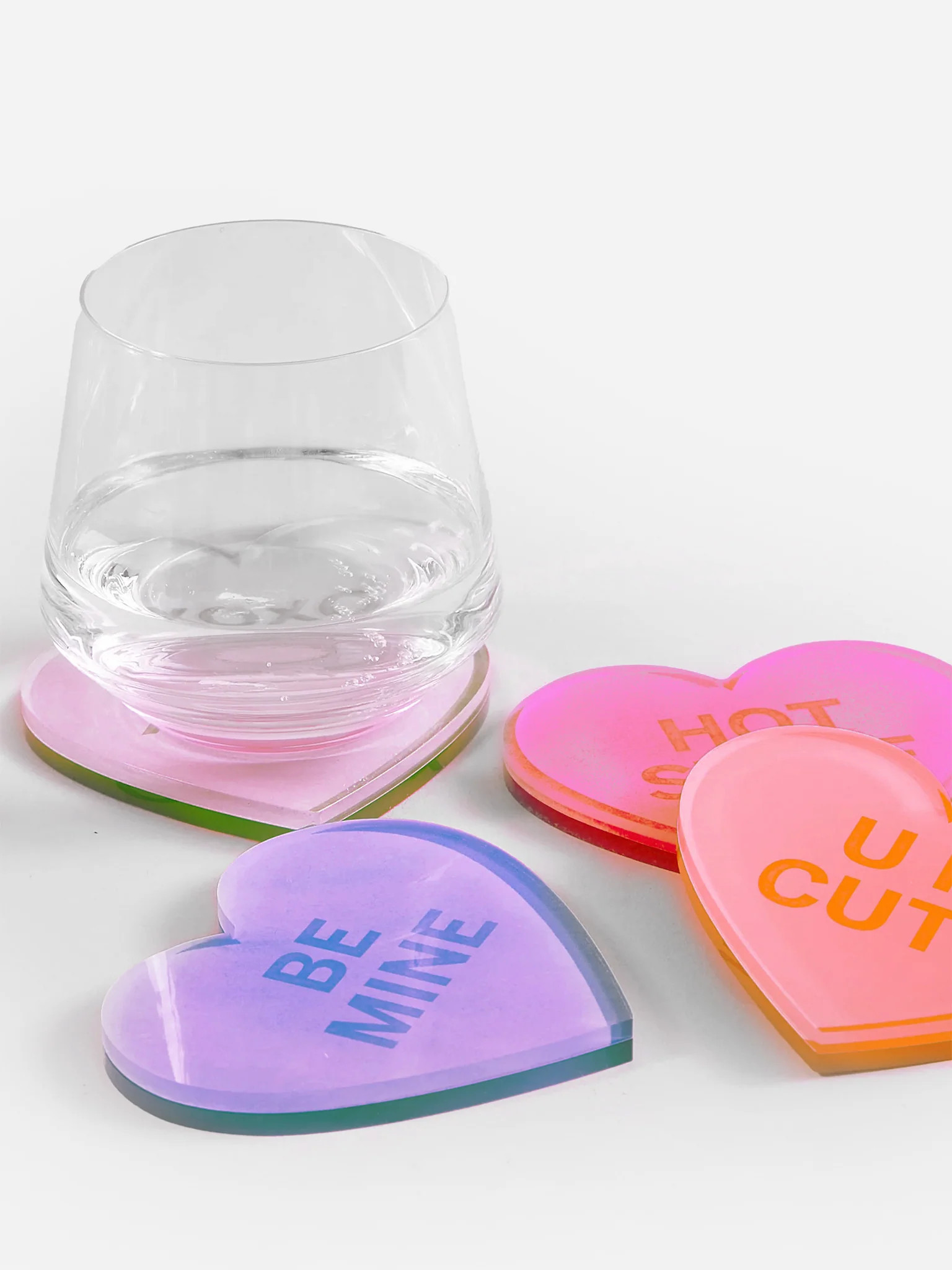 Tart By Taylor Conversation Hearts Set of 4 Coasters | Saint Bernard