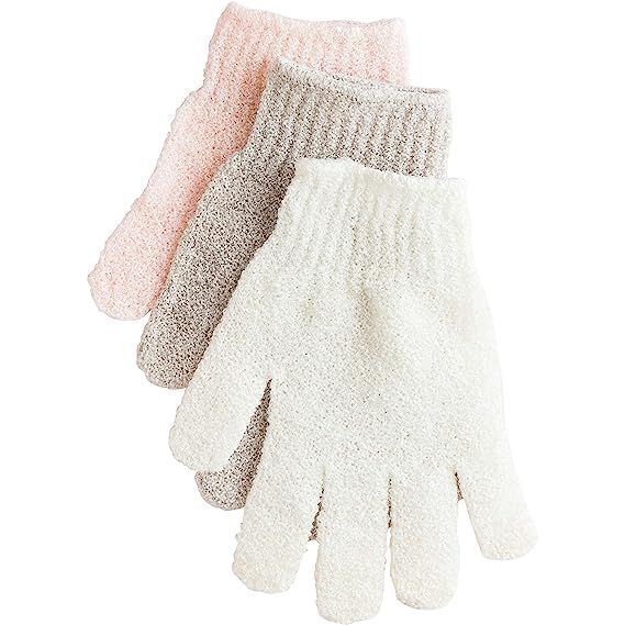 Amazon.com: Urbana Exfoliating Gloves for Shower, Bath, and Cleansing – Assorted Colors, 1 Pair | Amazon (US)