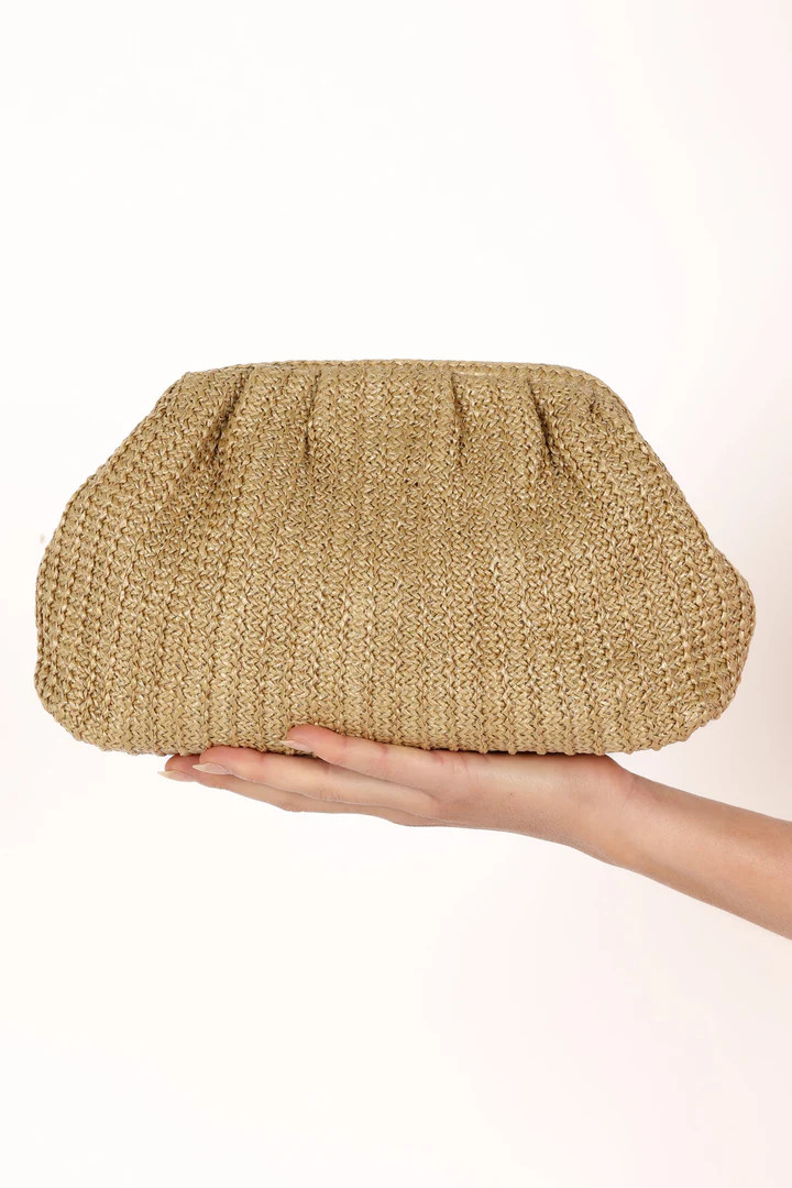 Amelia Straw Clutch - Natural | Petal & Pup (US)