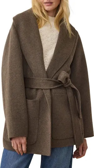 Colette Belted Wool Blend Jacket | Nordstrom