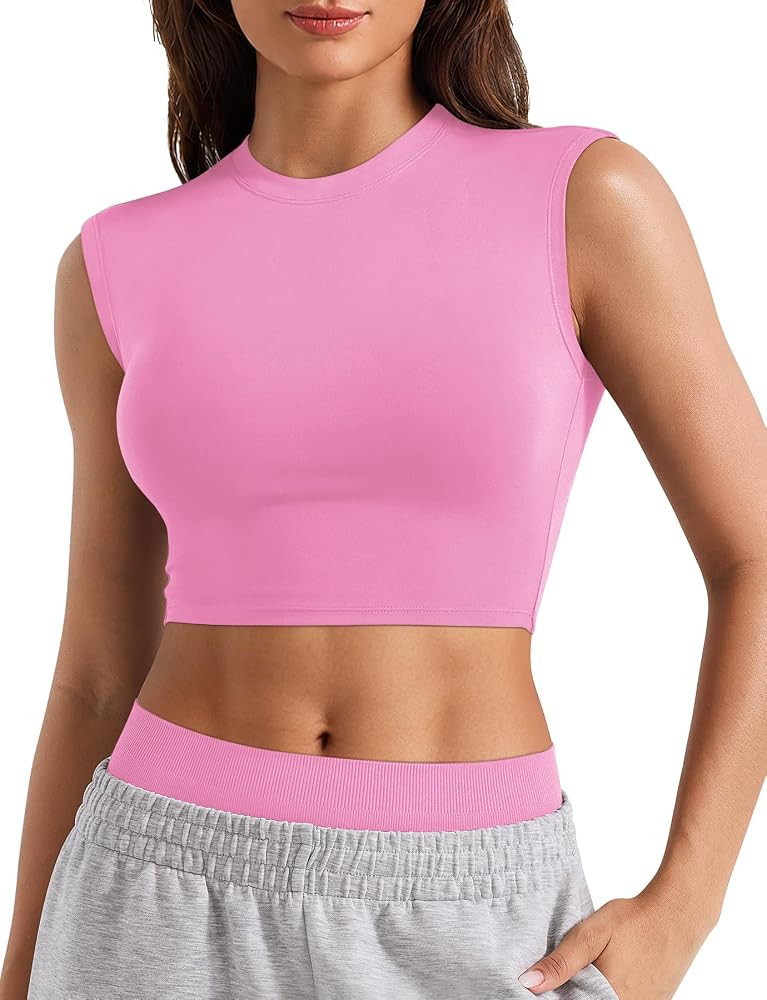 YEOREO CoreFlex Women Sleeveless Workout Crop Top | Amazon (US)
