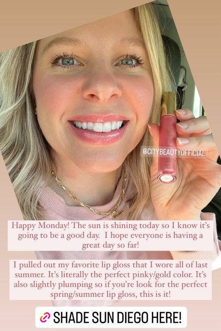 The most perfect pinky/gold lip gloss for spring/summer! Shade SunDiego

#LTKfindsunder50 #LTKbeauty #LTKSeasonal