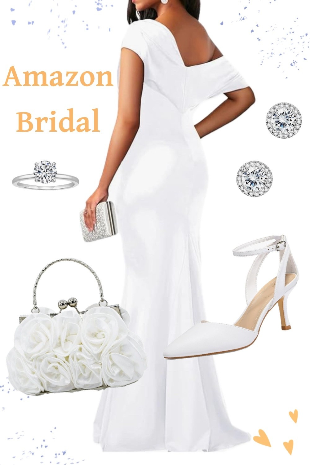 Affordable wedding day outfit for the bride to be. Bridal dress and accessories on Amazon. 

Reception dress, courthouse elopement dress, long white dress, minimalist wedding dress, or microwedding dress. 

#LTKWedding #LTKSeasonal