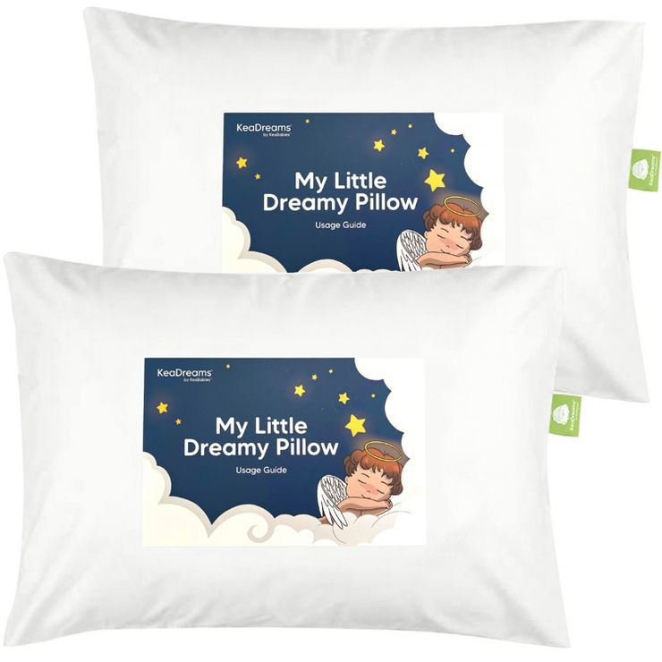 KeaBabies 2pk Toddler Pillow - Soft Organic Cotton Kids Pillows for Sleeping - 13X18 Travel Pillo... | Target