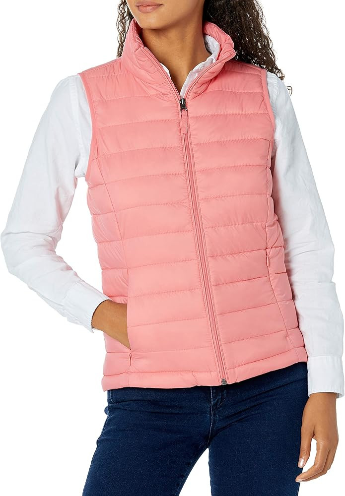 Amazon Essentials Womens Lightweight Water-Resistant Packable Puffer Vest | Amazon (US)