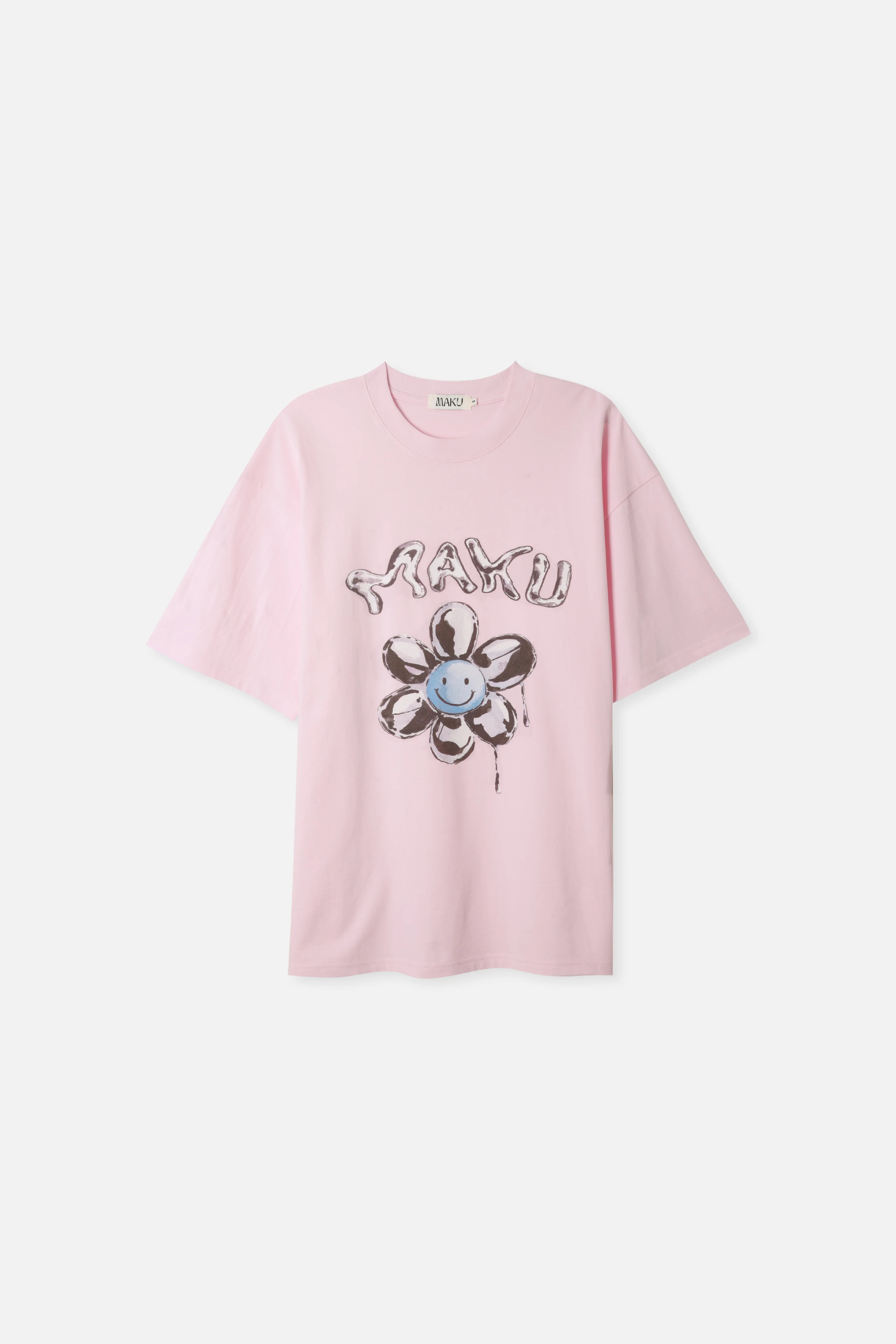 Smiley Flower Oversize Tee | Maku the Label