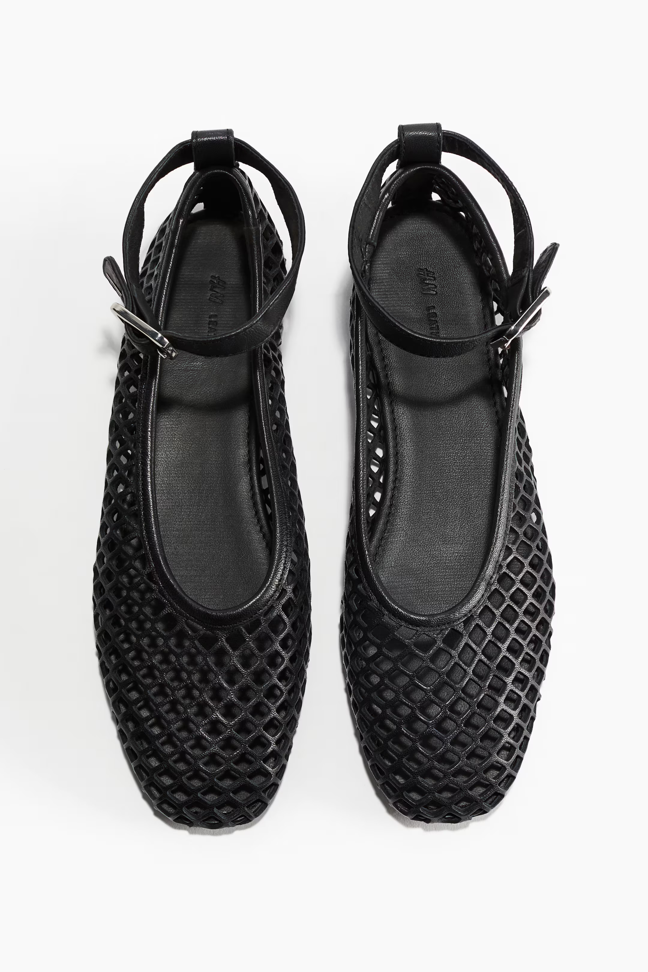 Perforated leather ballet pumps | H&M (UK, MY, IN, SG, PH, TW, HK)