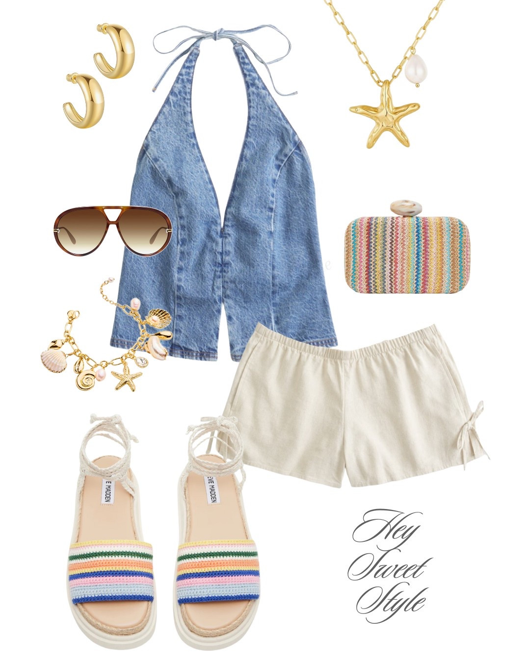 Pastel Stripes 🌄

• 10 Casual Summer Outfit Ideas • 
💗🧡💛

#LTKFindsUnder50 #LTKFindsUnder100