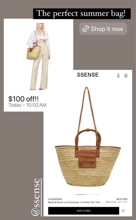 I found the perfect summer bag for you and it’s $100 off right now. SSENSE is having their annual seasonal sale with up to 70% off designer clothing, shoes and accessories. Some of my picks below.

#LTKSaleAlert #LTKItBag #LTKSeasonal