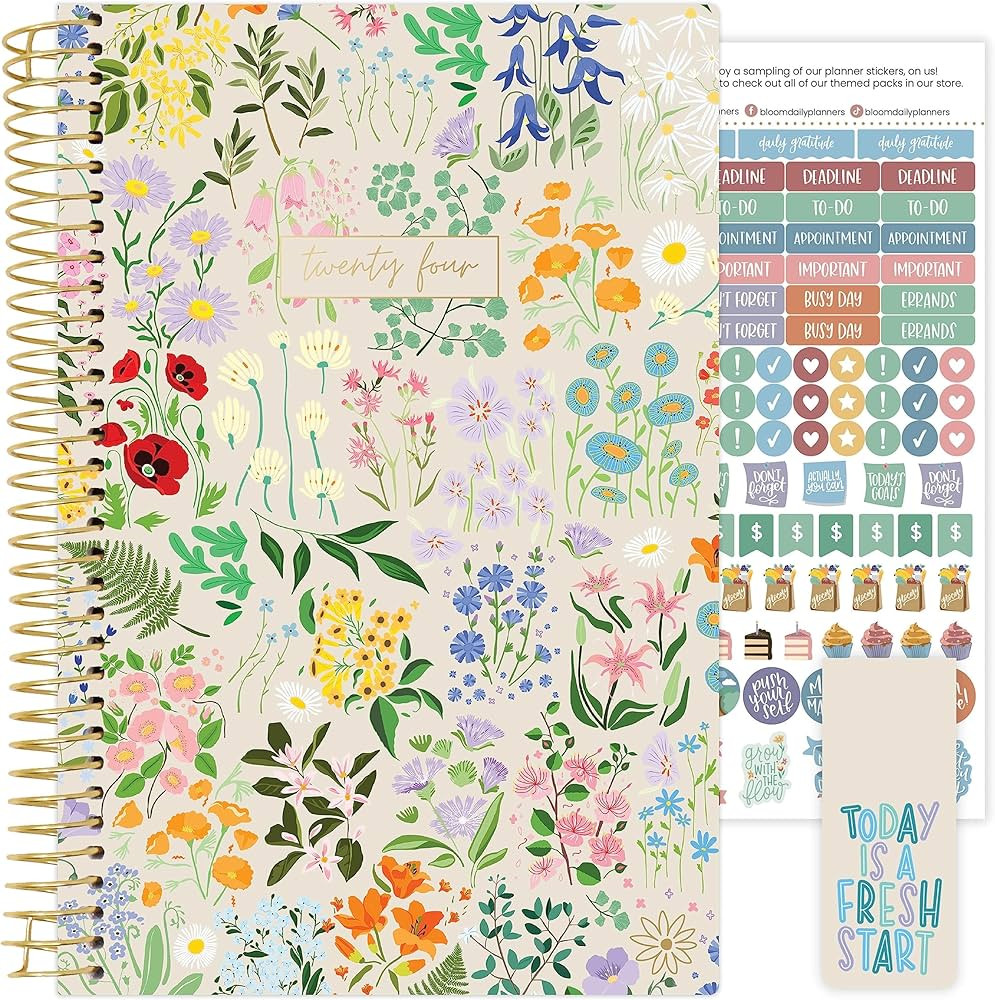 bloom daily planners 2024 Calendar Year Day Planner (January 2024 - December 2024) - 5.5” x 8.2... | Amazon (US)