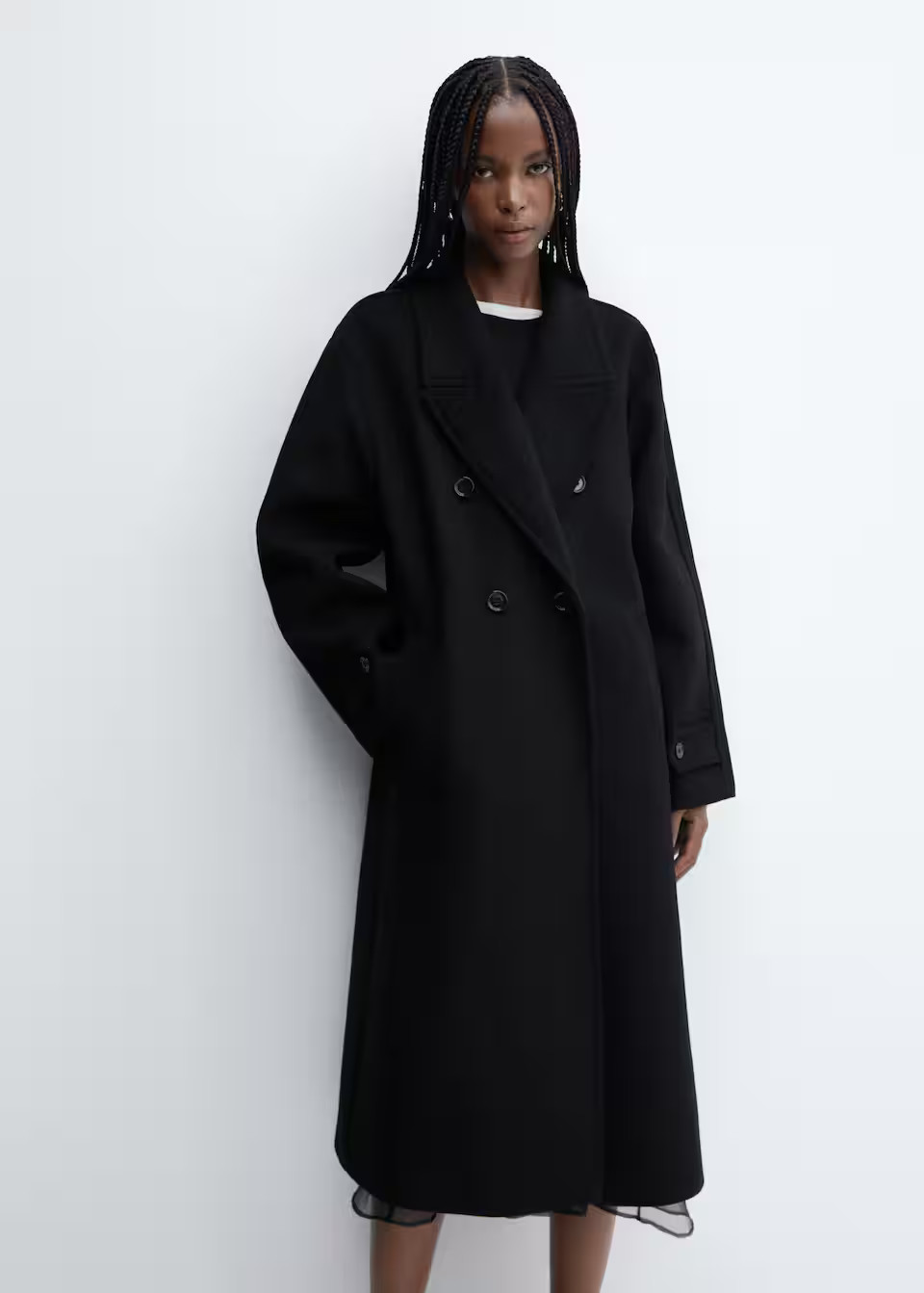 Oversize wool coat -  Women | Mango USA | MANGO (US)