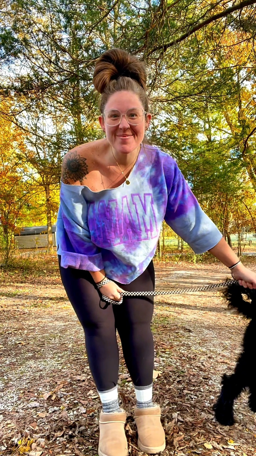 LISTEN I’m really feeling myself in this outfit today 😅 I had this sweatshirt in the donate pile, but then I started scrolling and saw the girlies cutting their crewnecks like this, so I decided spend my morning cutting up this one just to see. And I love it again!!! It’s a couple of years old from @Dicey Dyes. Cozy vibes today because it is STILL cold as all get out out there. Now off to finish the book I’m reading and pretend everything hasn’t gone to shit 🙃 have a great day friends! #plussize #OOTD #plussizeootd #sahm #MomsofTikTok 

#LTKPlusSize #LTKMidsize #LTKdayinmylife