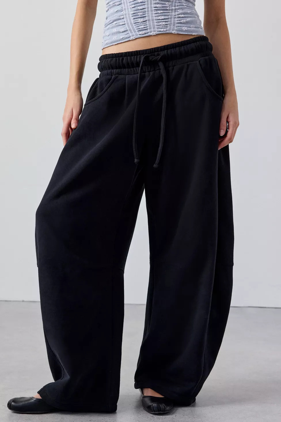 Out From Under Essential Barrel Leg Full Length Sweatpant | Urban Outfitters (US and RoW)