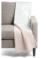 Bow Bunnies Printed Throw | Easter | Marshalls | Marshalls
