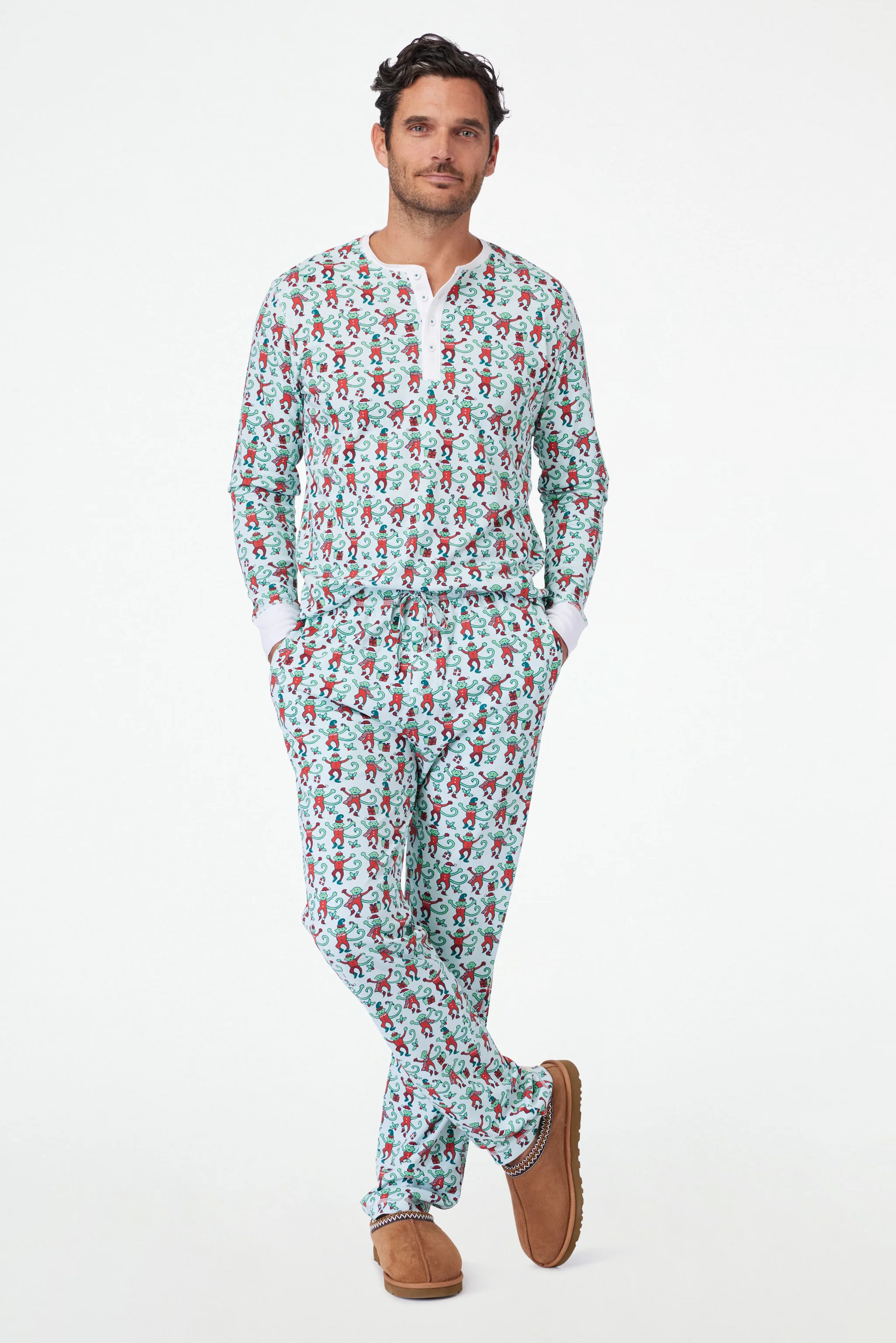 Mens Monkey Mas Spencer Pajamas | Roller Rabbit | Roller Rabbit