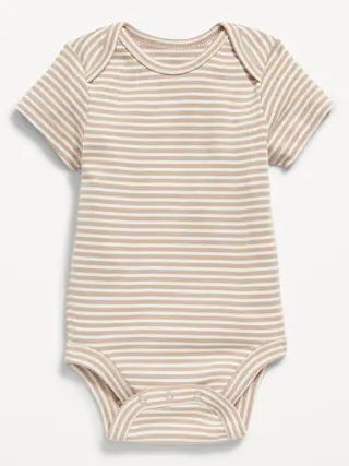 Unisex Short-Sleeve Striped Bodysuit for Baby | Old Navy (US)