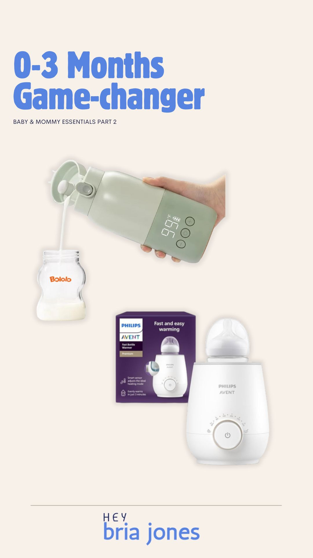 Top used items 0-3 months, the milk warmers for home and on the go 

 #LTKBaby