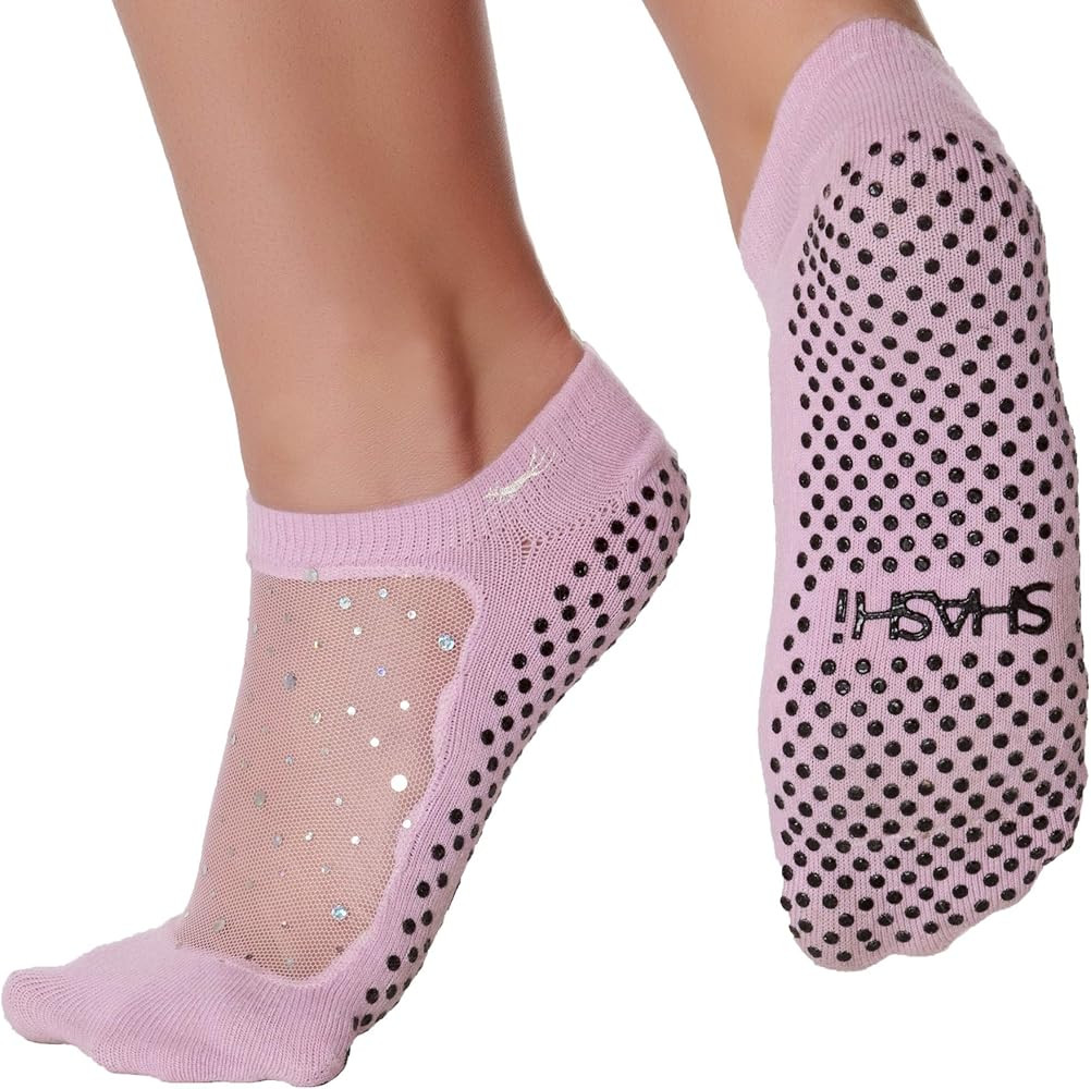 SHASHI Star Mesh Socks for Women - Pilates Socks with Grips — Workout Socks Women — Non Slip ... | Amazon (US)