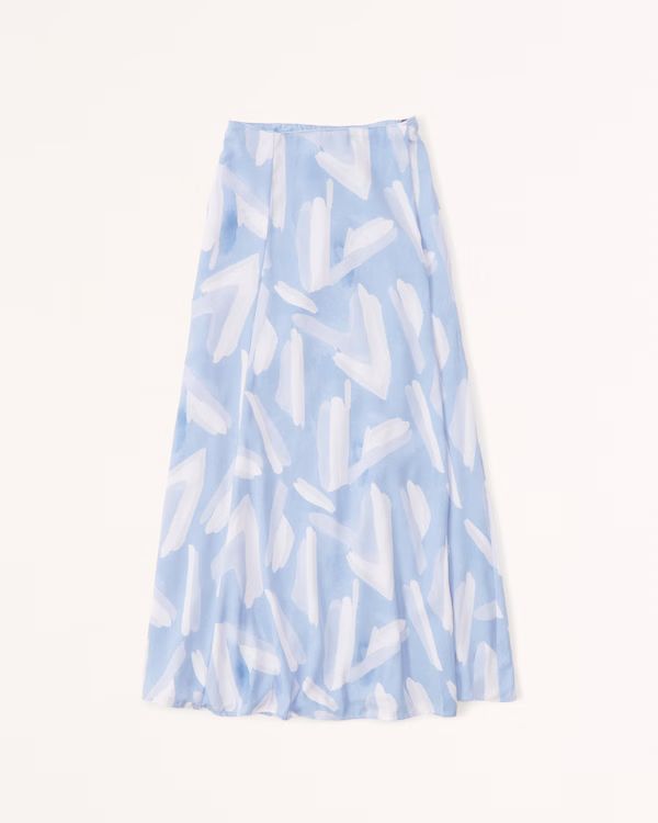 Women's Elevated Flowy Maxi Skirt | Women's Bottoms | Abercrombie.com | Abercrombie & Fitch (US)