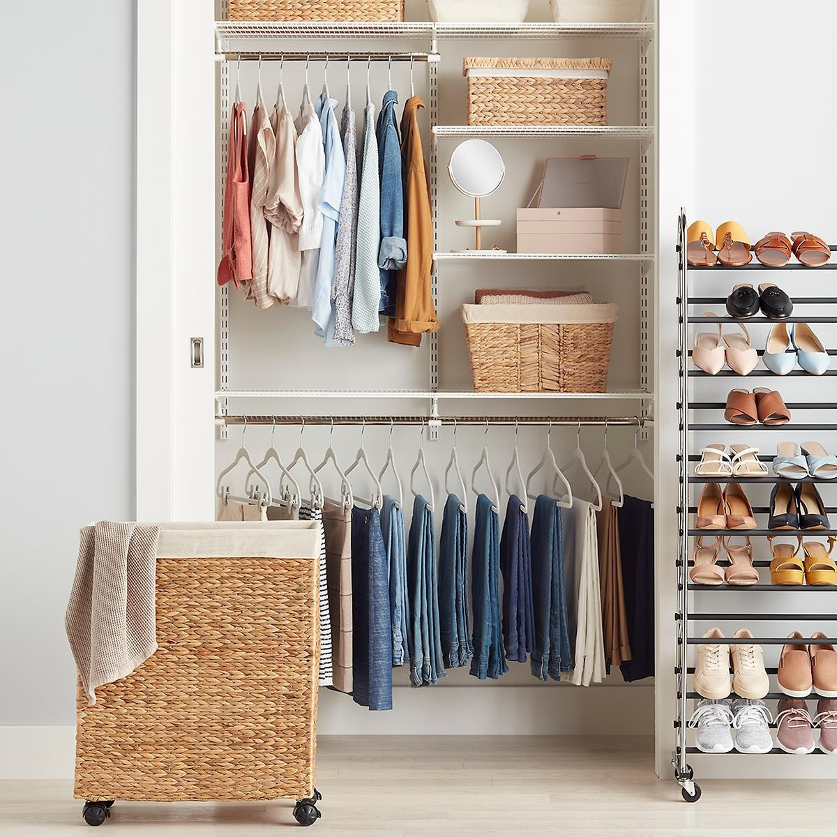 Water Hyacinth Mixed Weave Storage Bins | The Container Store