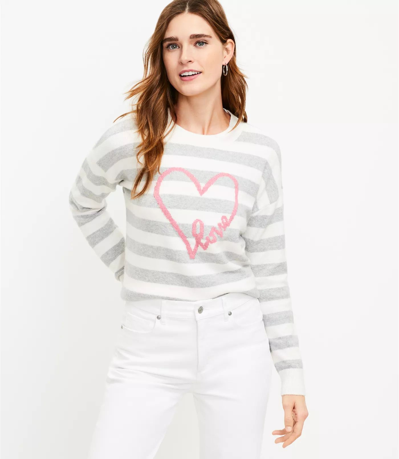 Love Stripe Sweater | LOFT