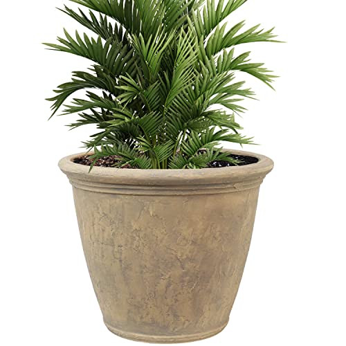 Sunnydaze 24-Inch Anjelica Large Plastic Pot for Plants - Outdoor Double-Walled Large Plastic Pla... | Amazon (US)