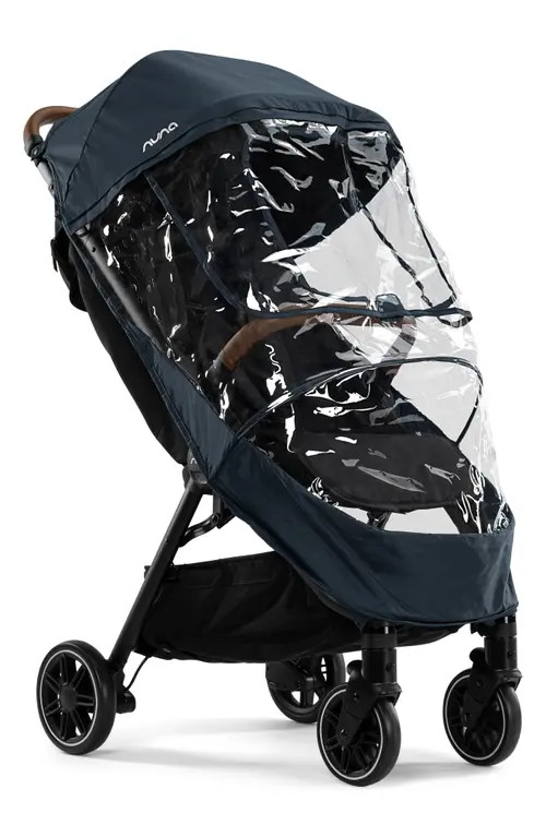 Nuna TRVL Stroller Rain Cover in Blue/Clear at Nordstrom | Nordstrom