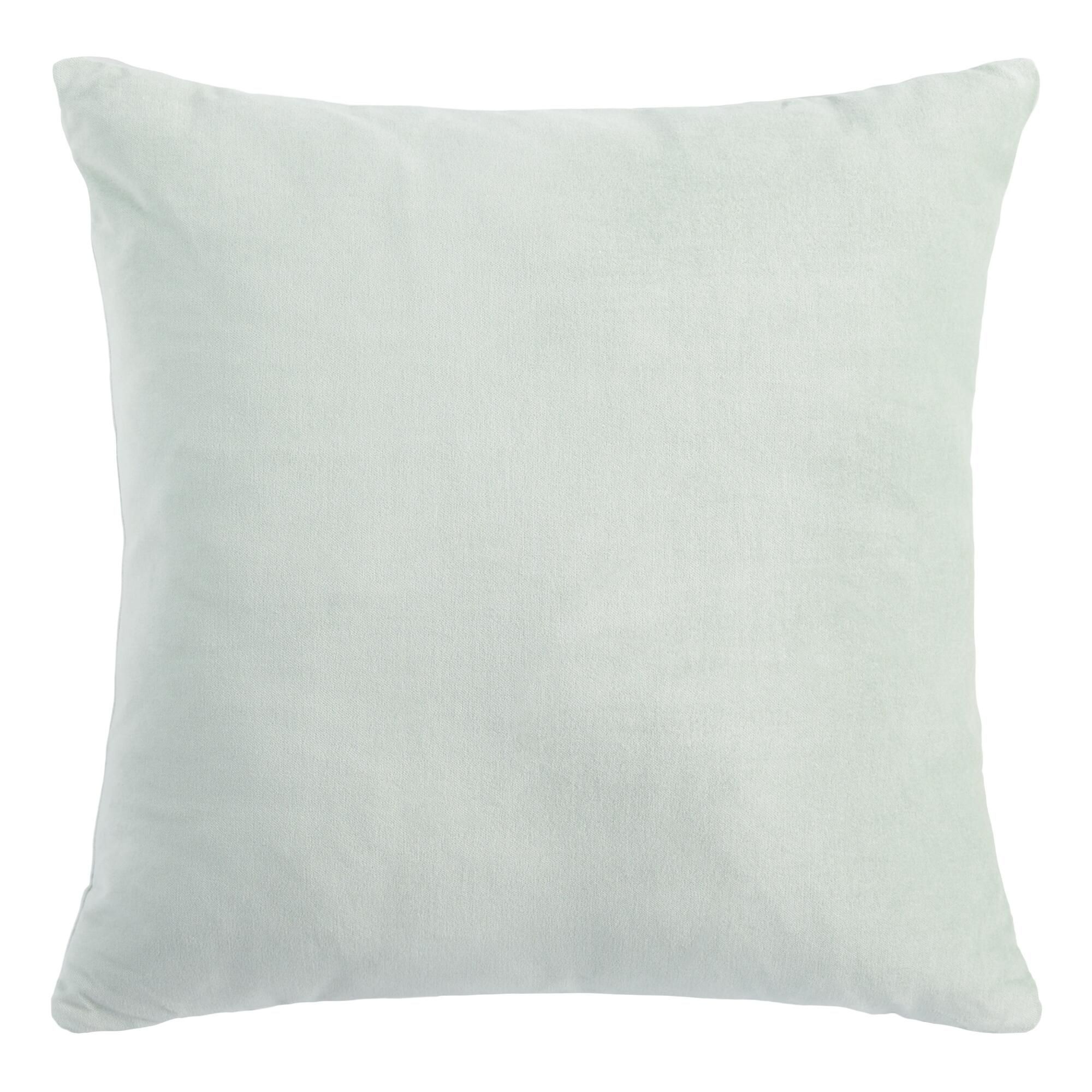 Jadeite Velvet Throw Pillow: Green by World Market | World Market