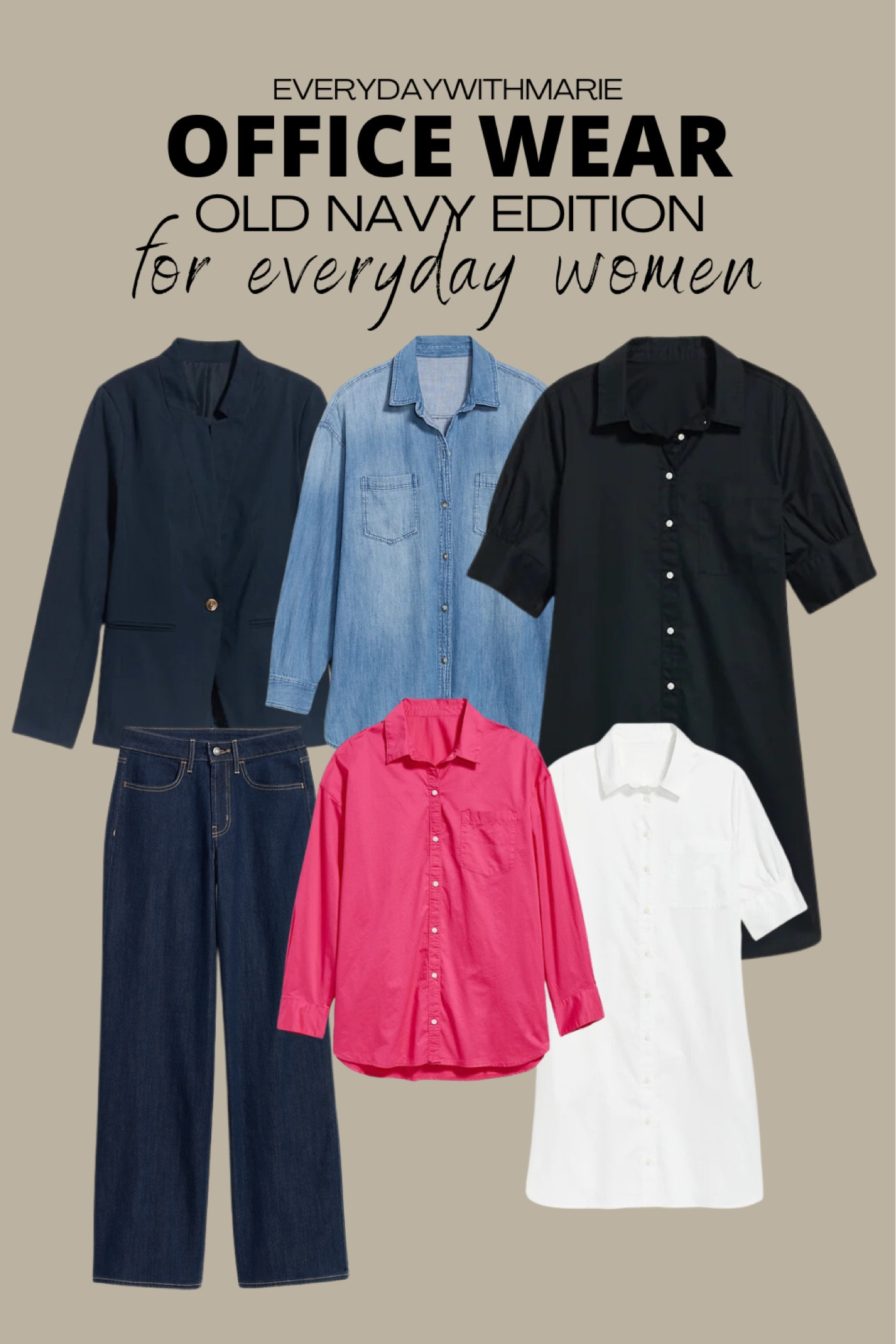 Old Navy closet staples! I love the quality and the fit. I like that you can play around with each item and they have so many styles for all shapes and sizes! #oldnavy 

#LTKsalealert #LTKworkwear #LTKFind