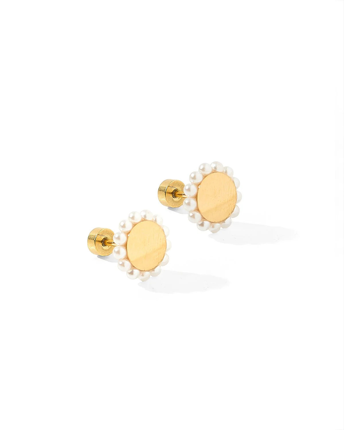 Screwback Stud Earrings - Alice Pearl | LINNY CO LLC