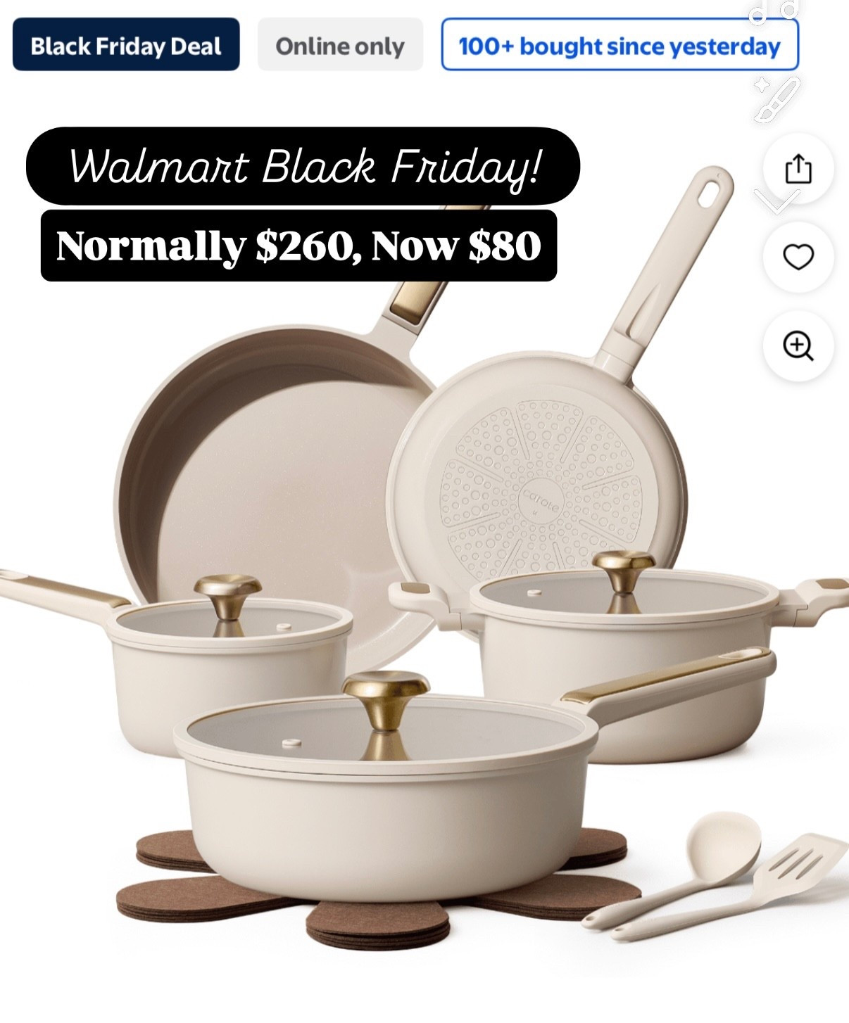 Walmart Black Friday, Walmart home, Carote cooking pots n pans set, nonstick cooking set, Walmart finds

#LTKGiftGuide #LTKCyberWeek #LTKHome