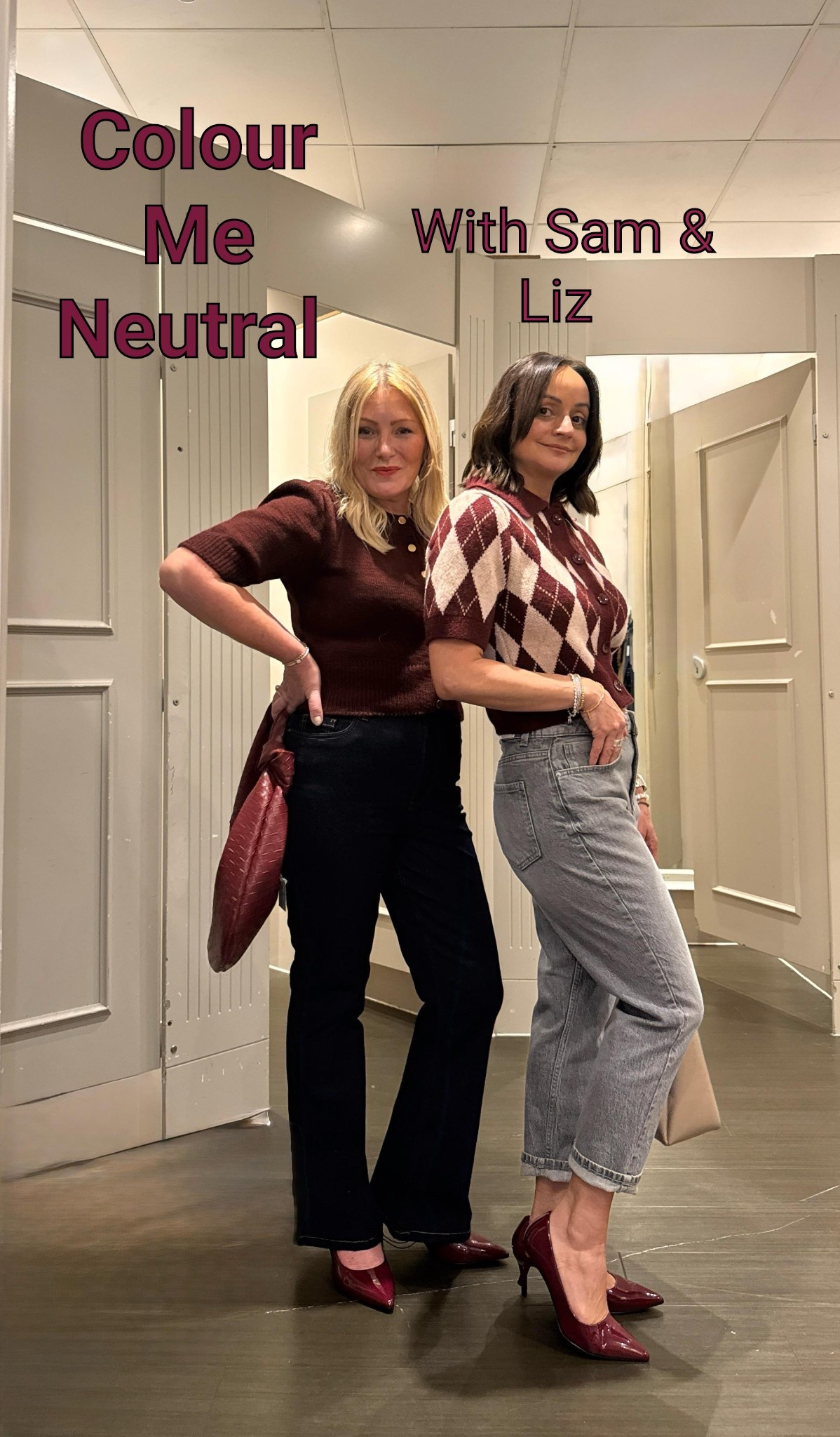 This week we are back for another round of our series Colour Me Neutral with Liz & Sam heading into our local New Look at Lakeside.

All Sam’s outfit is listed below, for Liz’s you will need to head over to her shop page.

Sam is wearing;

* Burgundy half sleeve cardigan priced at £26.99 
My recommendation size up, coming up small.
* Burgundy patent stiletto heel court shoe priced at £22.99 
If you are not a heel person, I’ve linked an alternative trainer below.
* Burgundy leather look weave shoulder bag £32.99
* Indigo wash waist enhance Quinn bootcut jeans £24.99
A great price and Jean, slightly snug, so try on a couple of your regular size or size up.

#springstyle #colourmeneutral #lizandsam #newlook #newseason 




#LTKuk #LTKstyletip #LTKspring