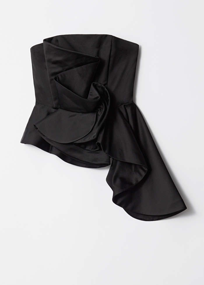 Asymmetric Ruffle Bandeau Top | & Other Stories US