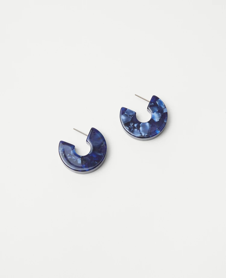 Tortoiseshell Print Hoop Earrings | Ann Taylor | Ann Taylor (US)