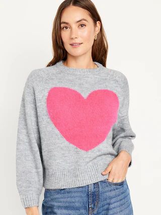 Cropped Crew-Neck Sweater for Women | Old Navy (US)