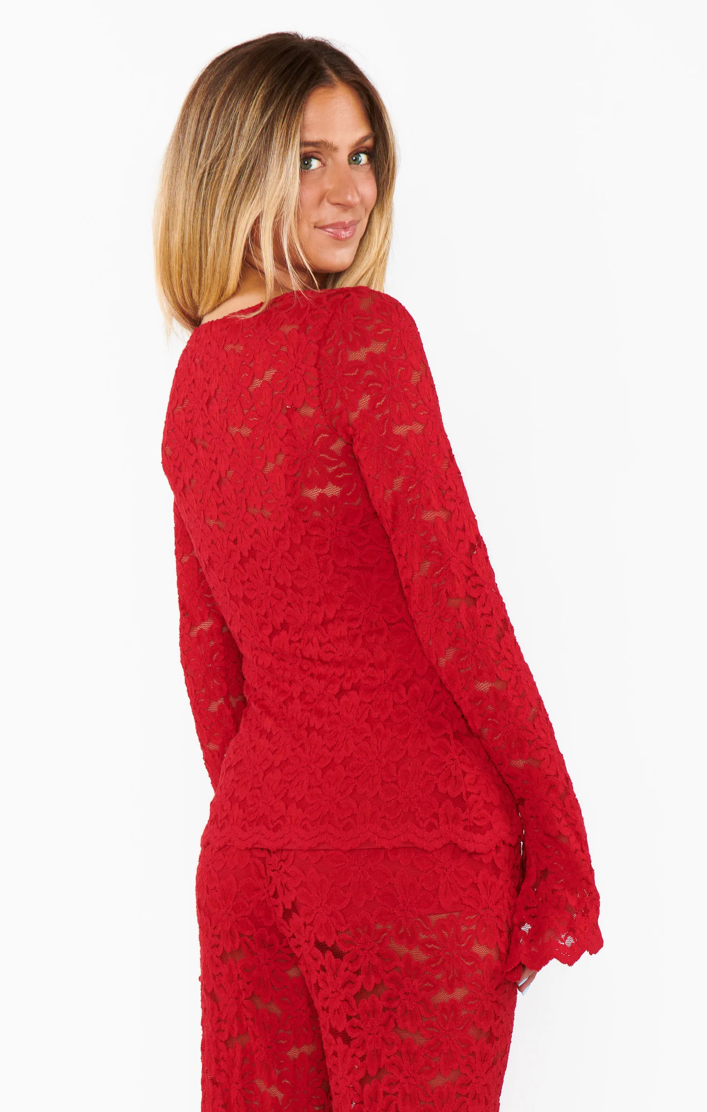 Bowie Top ~ Radiant Red Lace | Show Me Your Mumu