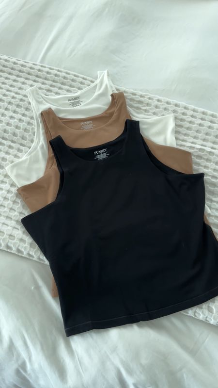 Must-Have amazon tanks!!! These high neck buttery soft tanks are definite wardrobe staples and must have basics. 

#LTKfindsunder100 #LTKfindsunder50