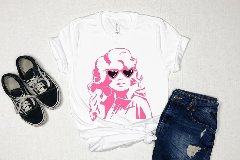 Youth Dolly T-shirt, Dolly face in Sunglasses, Girls Dolly Parton Shirts, Dolly Parton Kids Shirt... | Etsy (US)