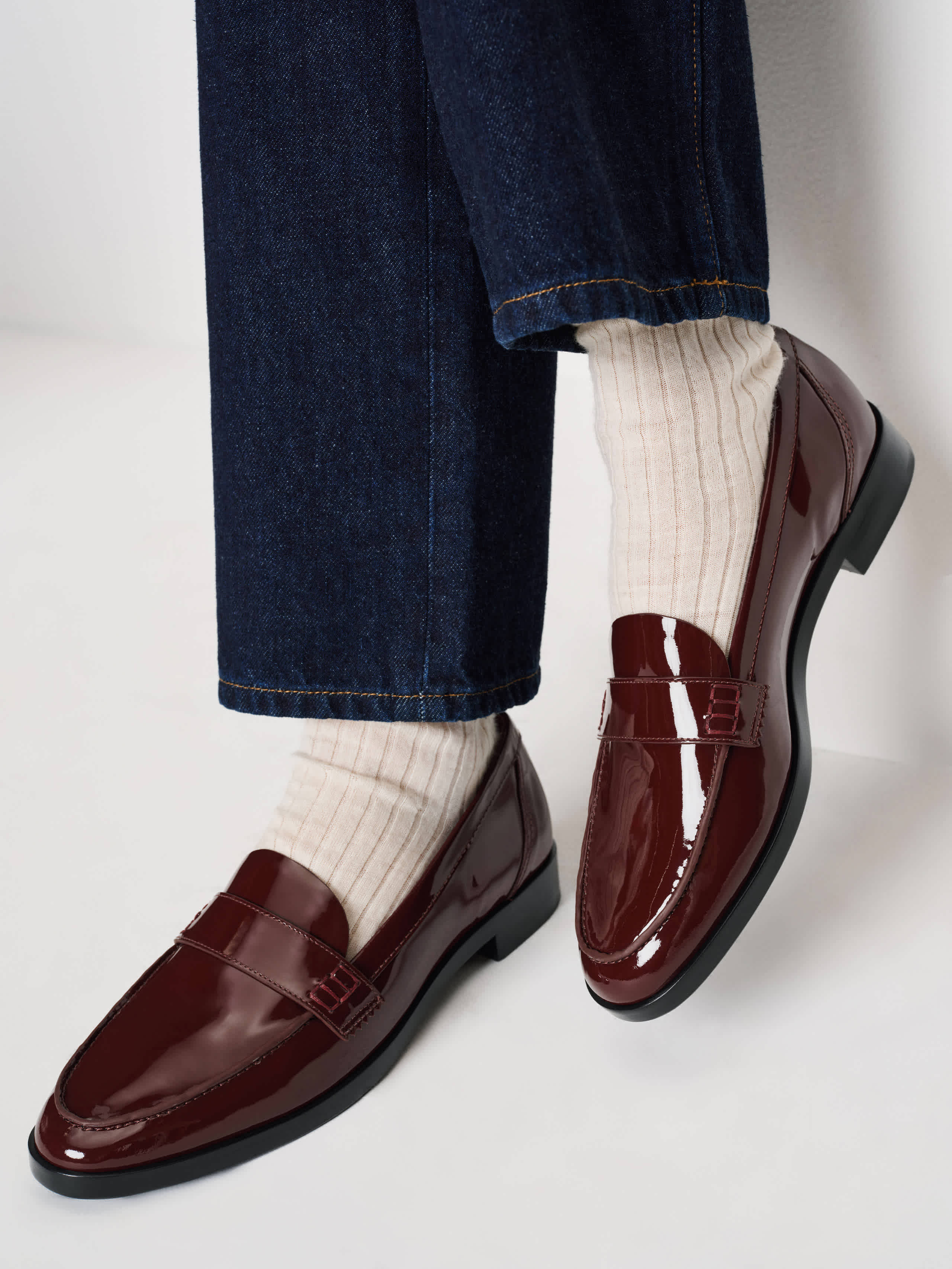 Reformation Kaylee Loafer Red 6.5 | Reformation (Global)