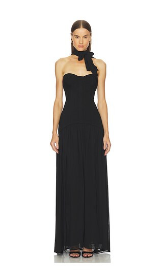 Evangelina Gown in Black | Revolve Clothing (Global)