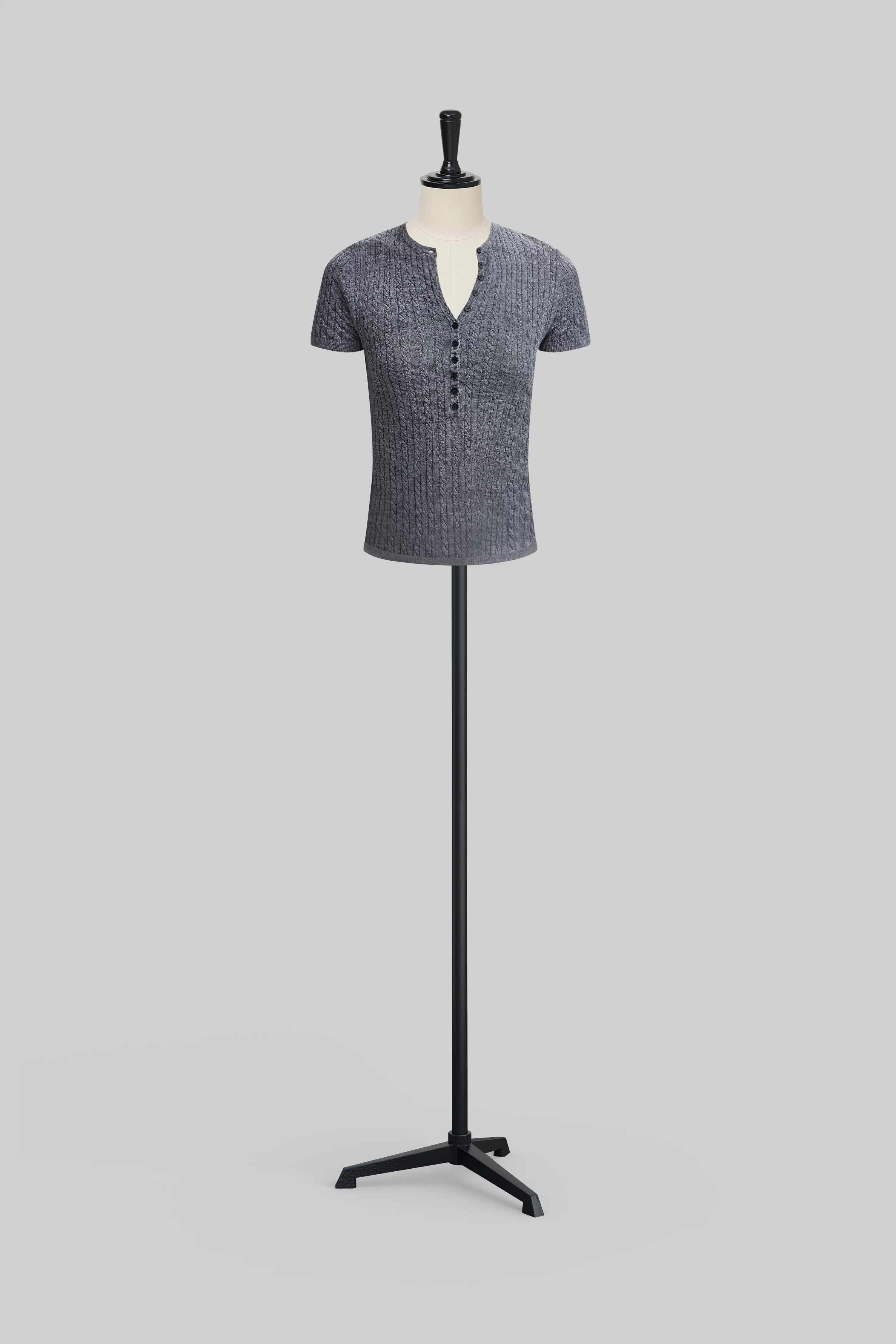 Lauren Cable Top in Merino Wool Knit | Fabrique