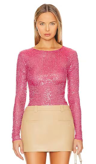 x Intimately FP Gold Rush Long Sleeve In Hot Pink Combo | Revolve Clothing (Global)