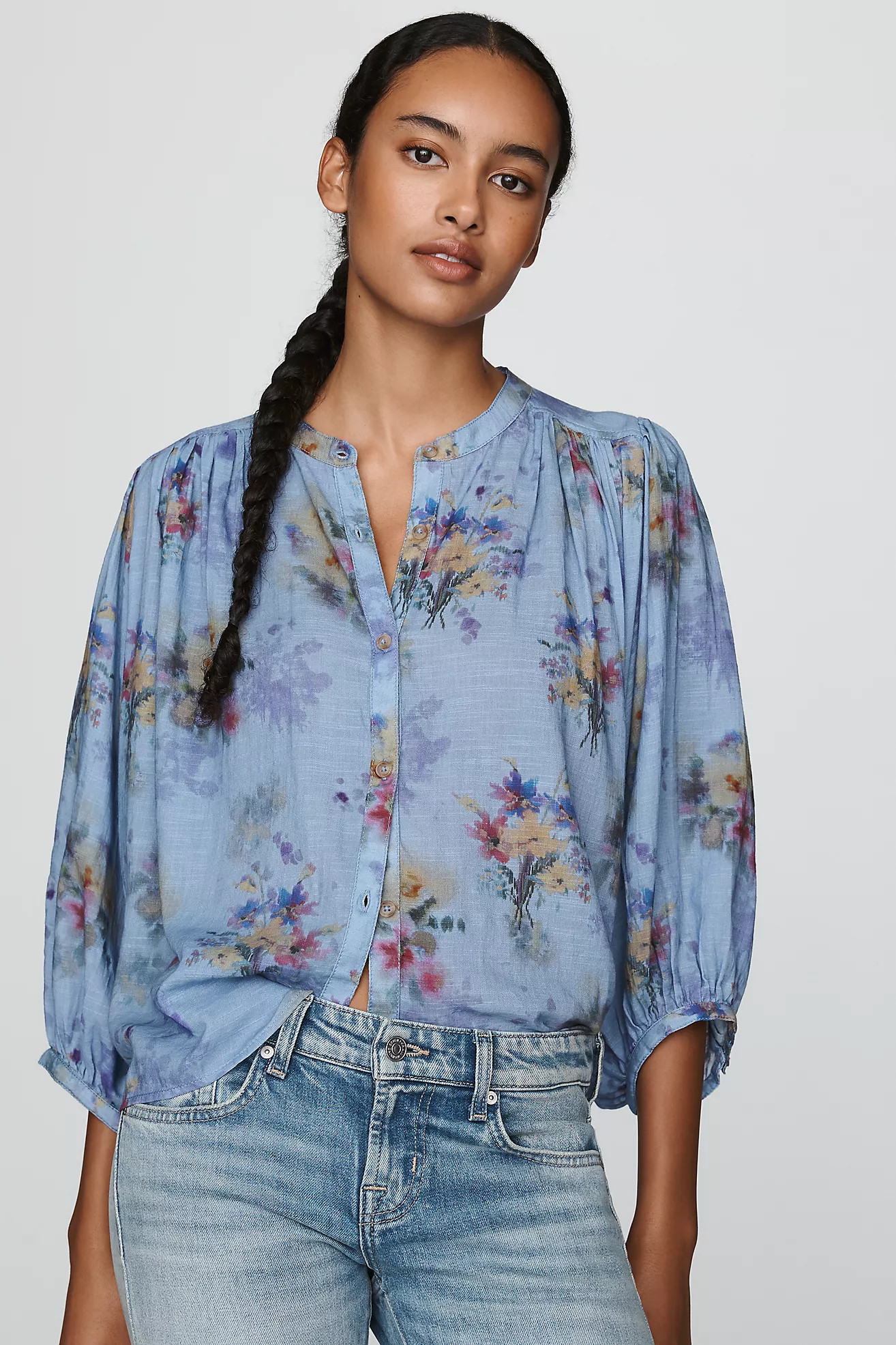 Sidney 100% Cotton Batwing Blouse | Anthropologie (US)