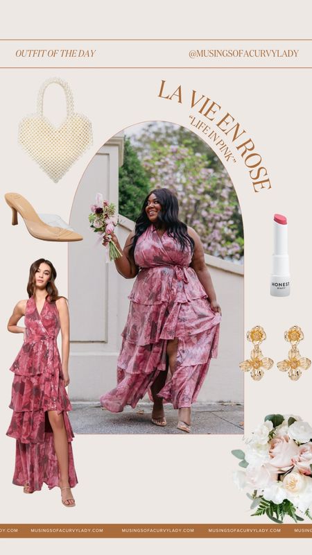 Shop my Target-inspired outfit of the day 💐 All accessories are from Target and this gorgeous dress is from Hutch!

plus size fashion, floral, flowers, maxi dress, flowy, pink outfit inspo, wedding guest, nude neutral heels, lipstick, gold earrings, pearl heart purse, hand bag, curvy styles

#LTKplussize #LTKbeauty #LTKstyletip