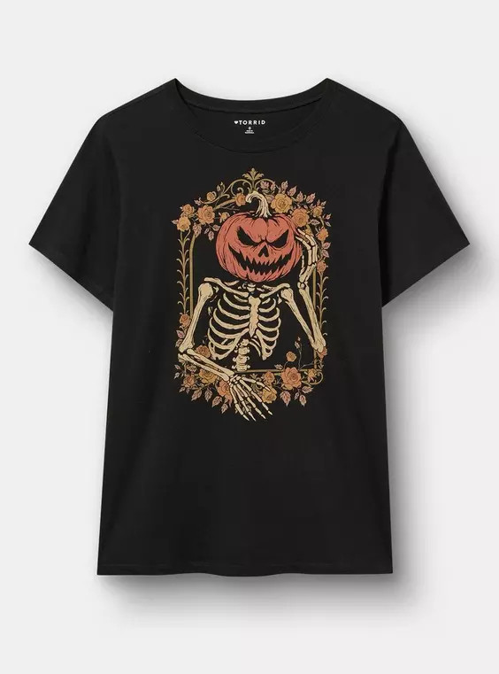HERITAGE JERSEY CREW TEE in Black | Torrid (US & Canada)
